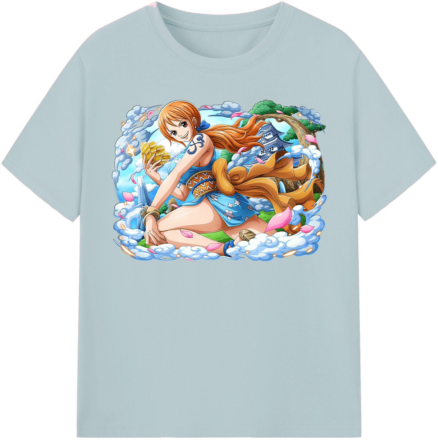 ワンピース ナミ ONE PIECE Nami 綿100％半袖Tシャツ（フロントプリント）